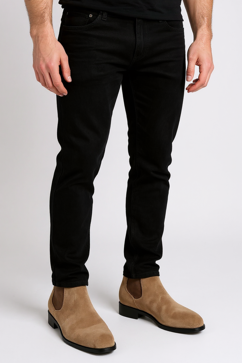 Classic Chelsea Boots for Men - Beige