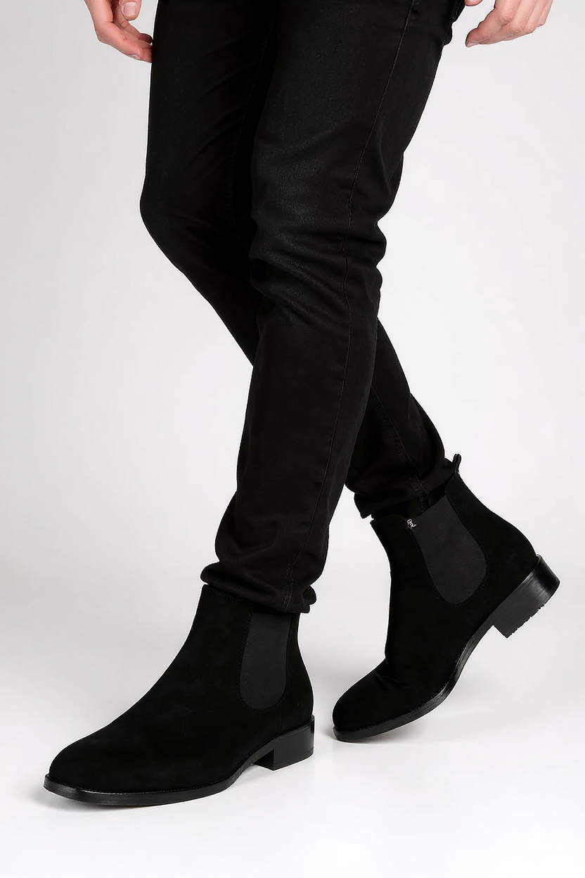 Classic Chelsea Boots for Men - Black