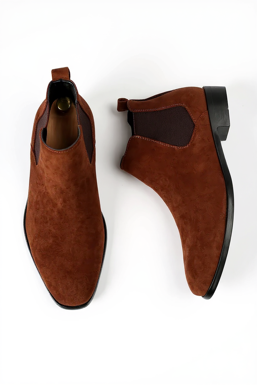 Classic Chelsea Boots for Men - Brown