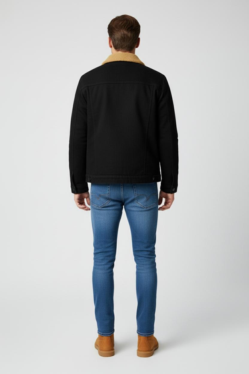 Classic Men’s Fleece Jacket - Black