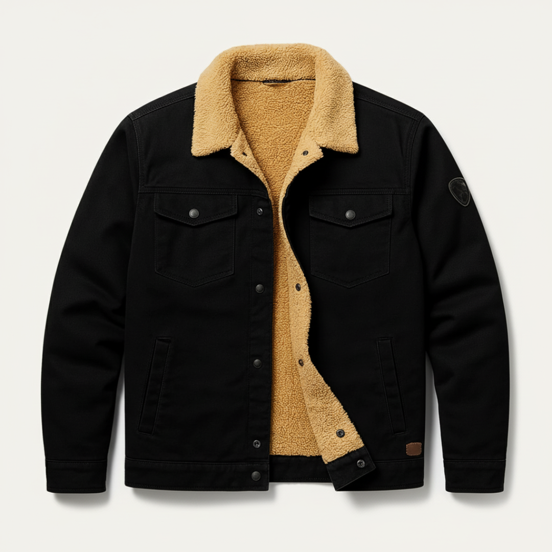 Classic Men’s Fleece Jacket - Black