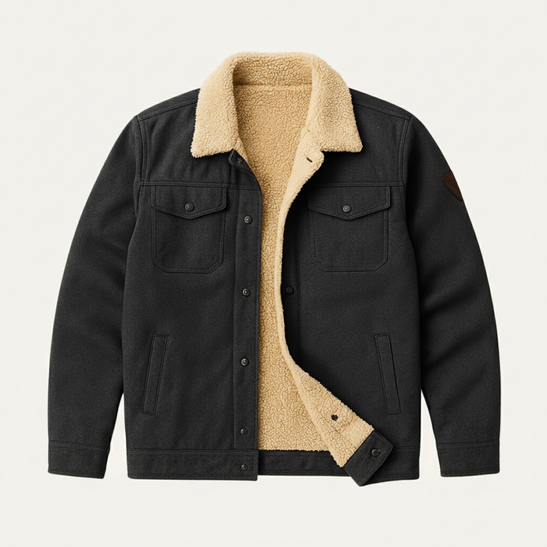 Classic Men’s Fleece Jacket - Grey