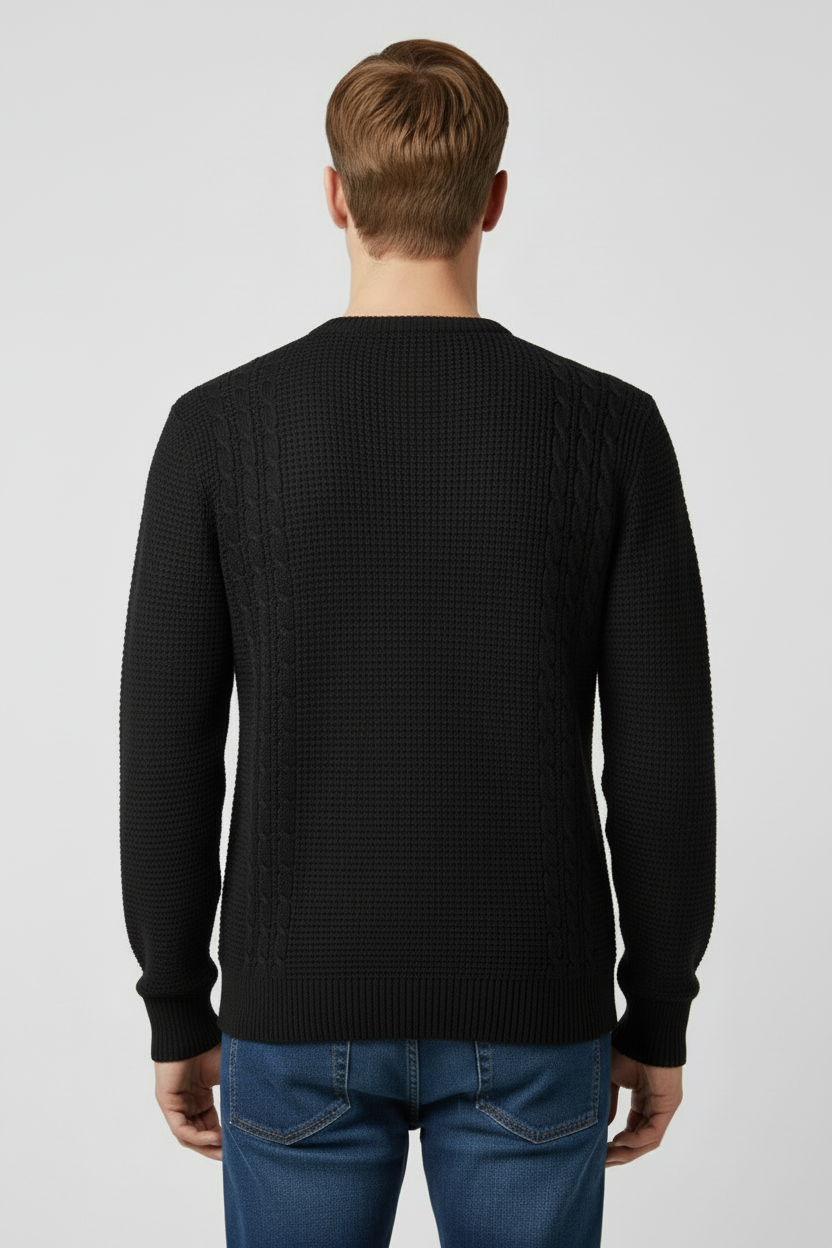Elegant Men’s Jumper - Black