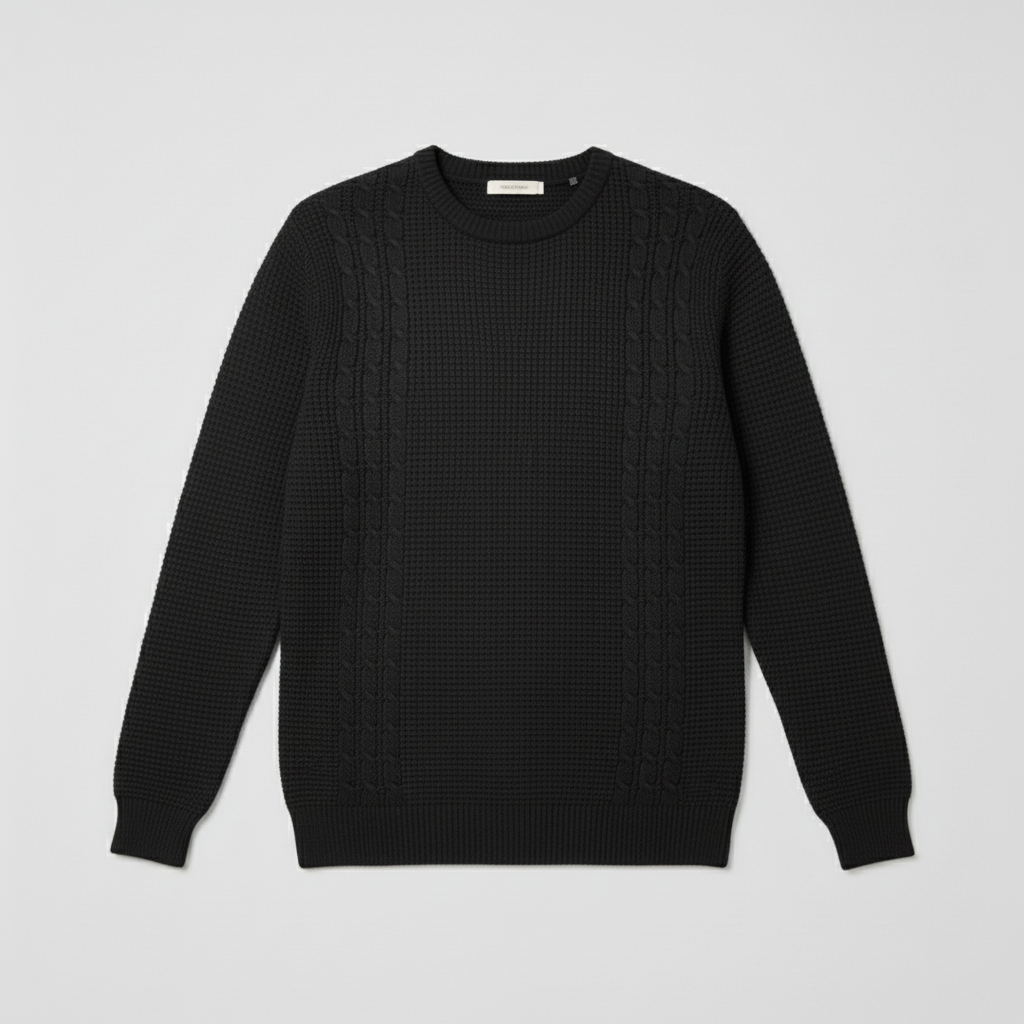 Elegant Men’s Jumper - Black