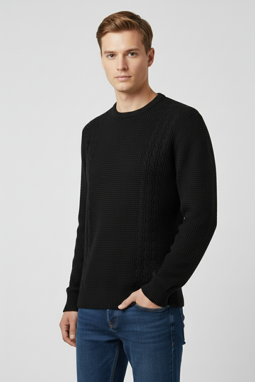 Elegant Men’s Jumper - Black