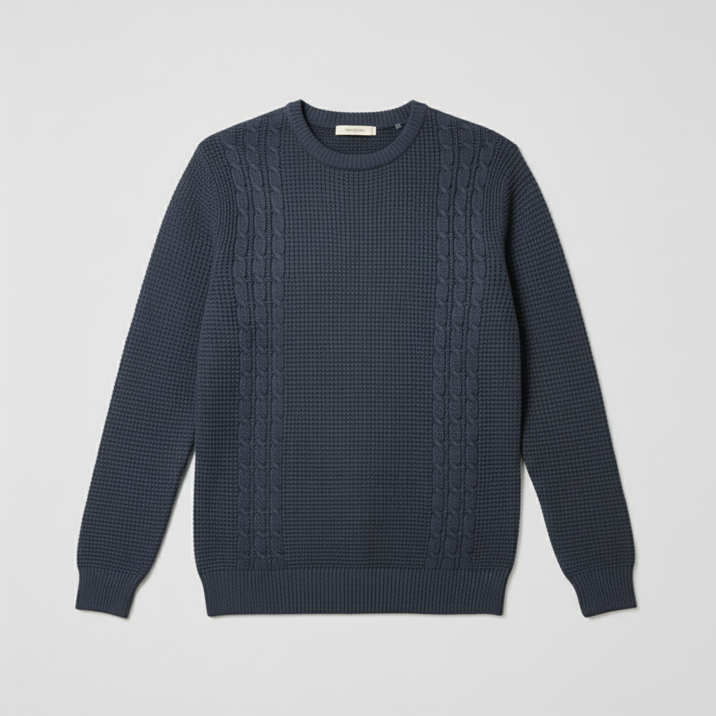 Elegant Men’s Jumper - Navy