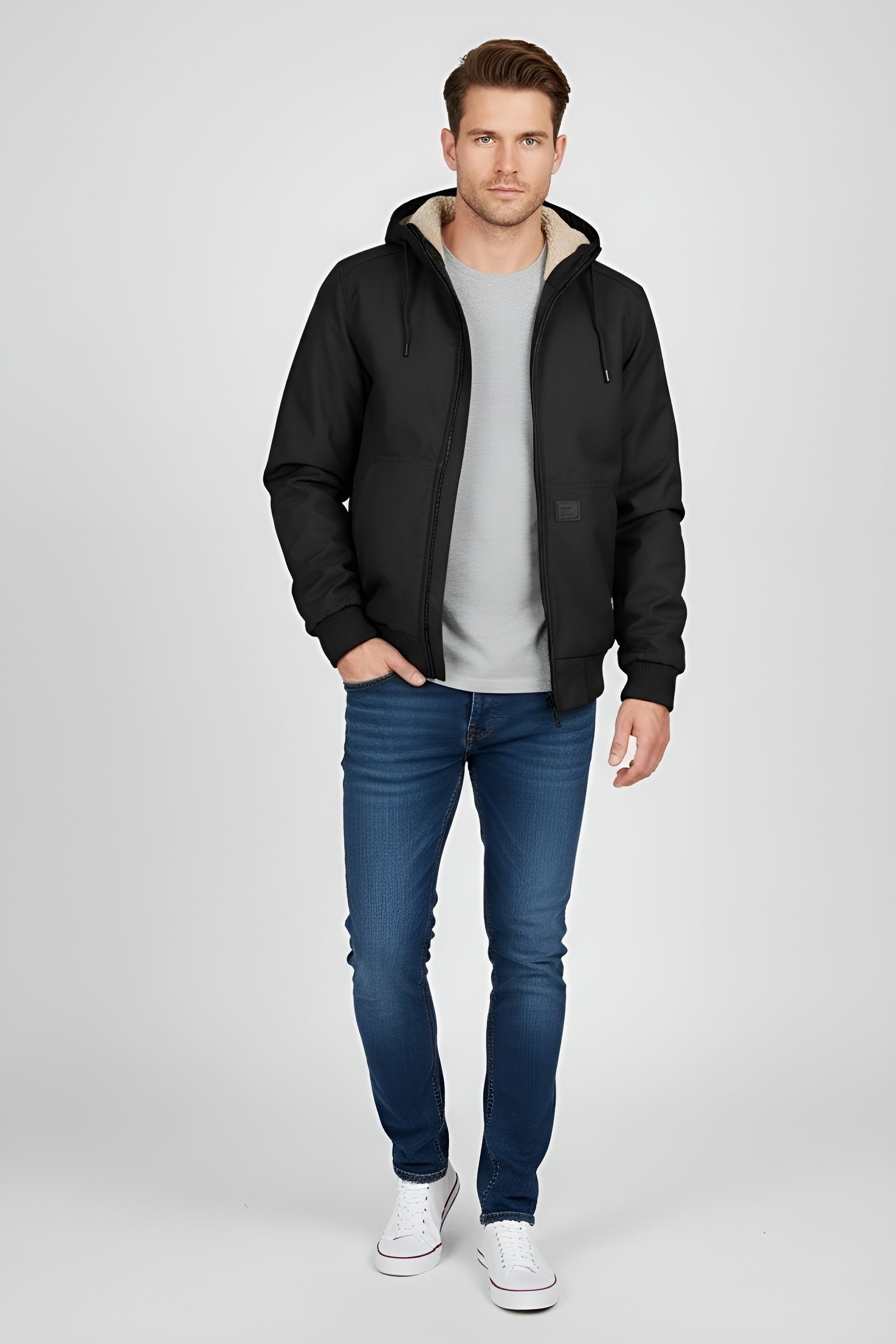 Essential Men’s Bomber Jacket - Black