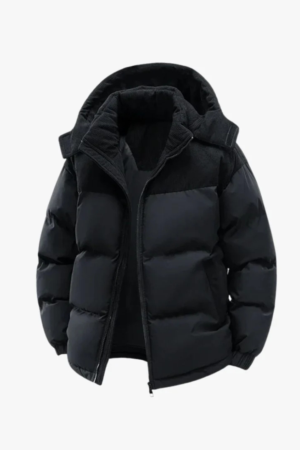 Essential Men’s Puffer Jacket - Black