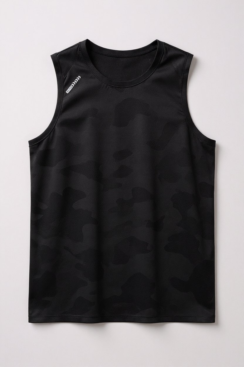 Mesh Training Tank for Men - Black