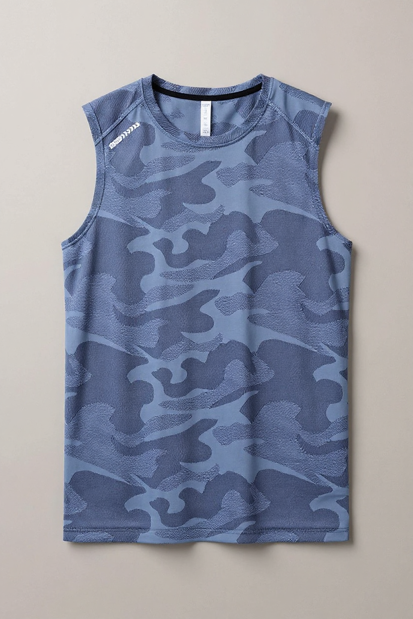 Mesh Training Tank for Men - Blue
