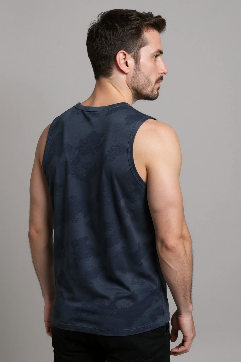 Mesh Training Tank for Men - Dark Navy