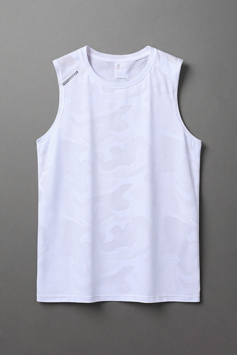 Mesh Training Tank for Men - White