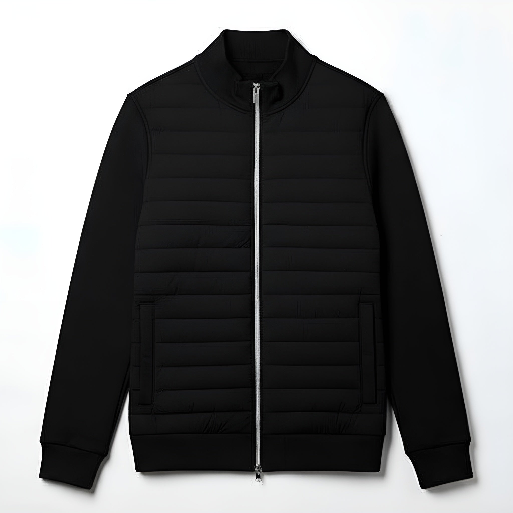 Modern Men’s Quilted Jacket - Black