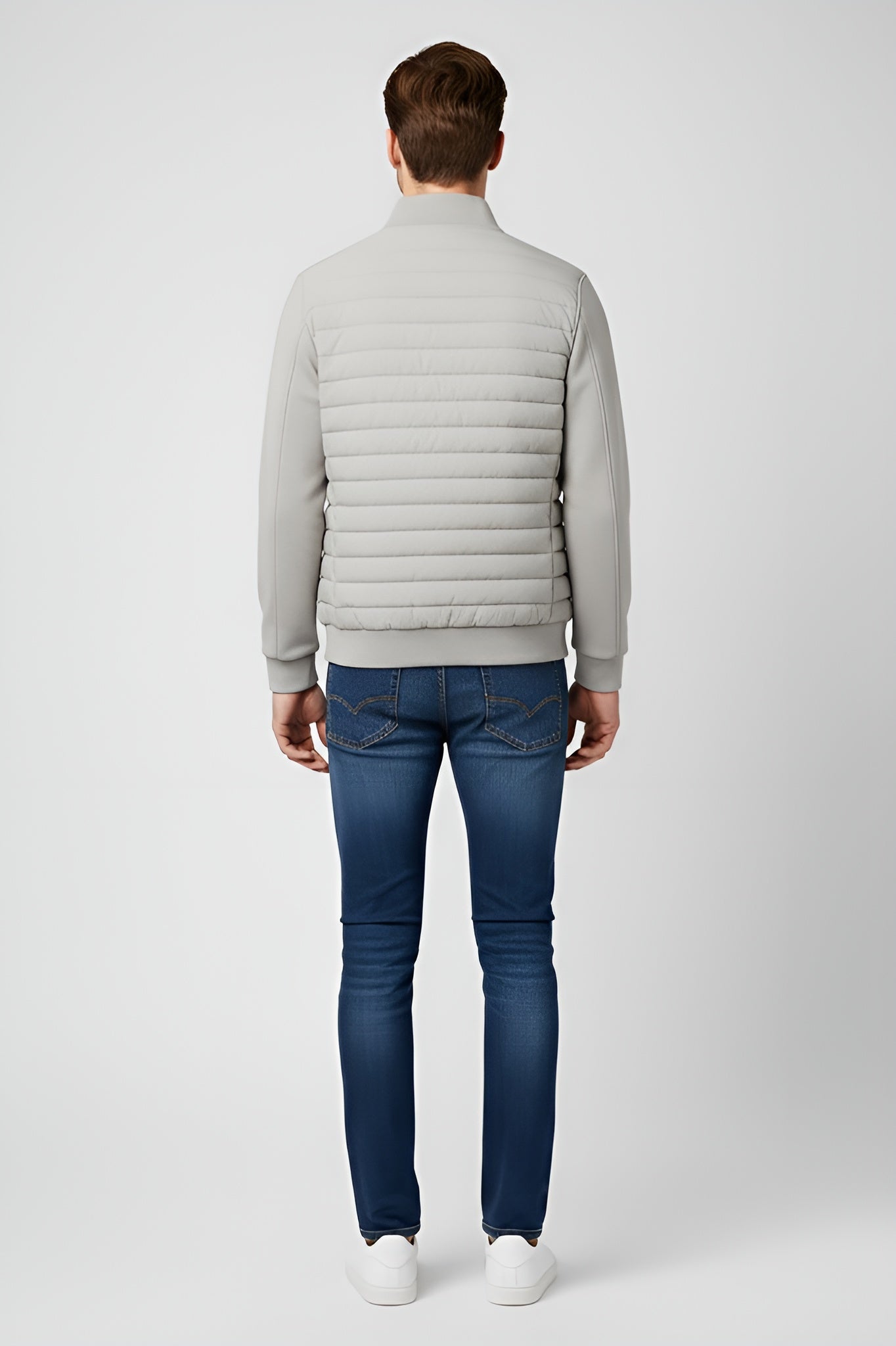 Modern Men’s Quilted Jacket - Grey