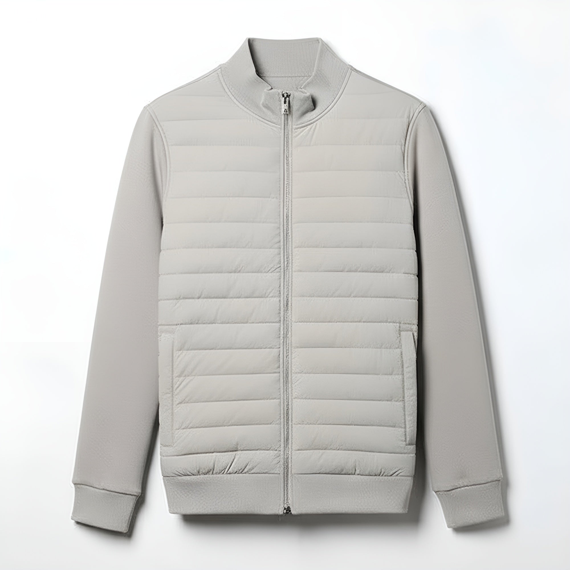 Modern Men’s Quilted Jacket - Grey