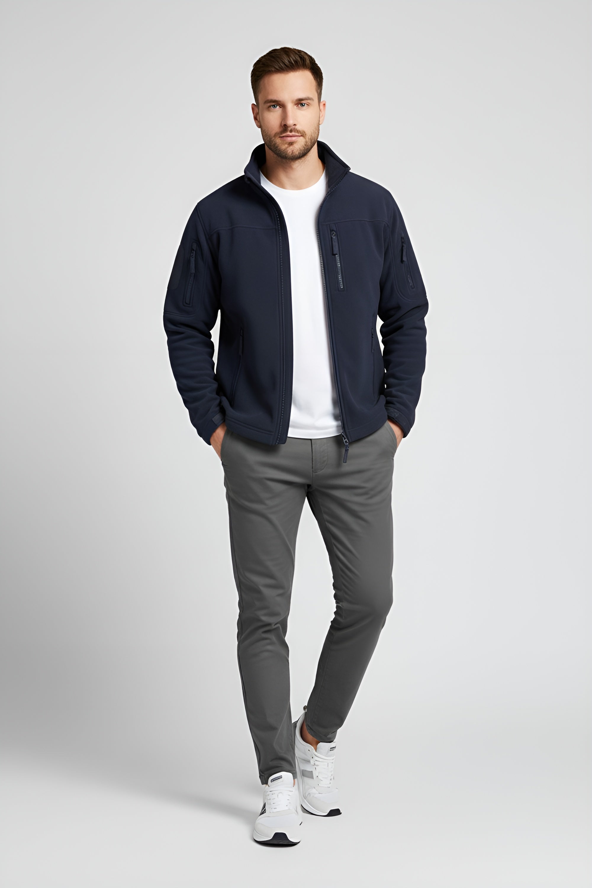 Performance Men’s Fleece Jacket - Blue