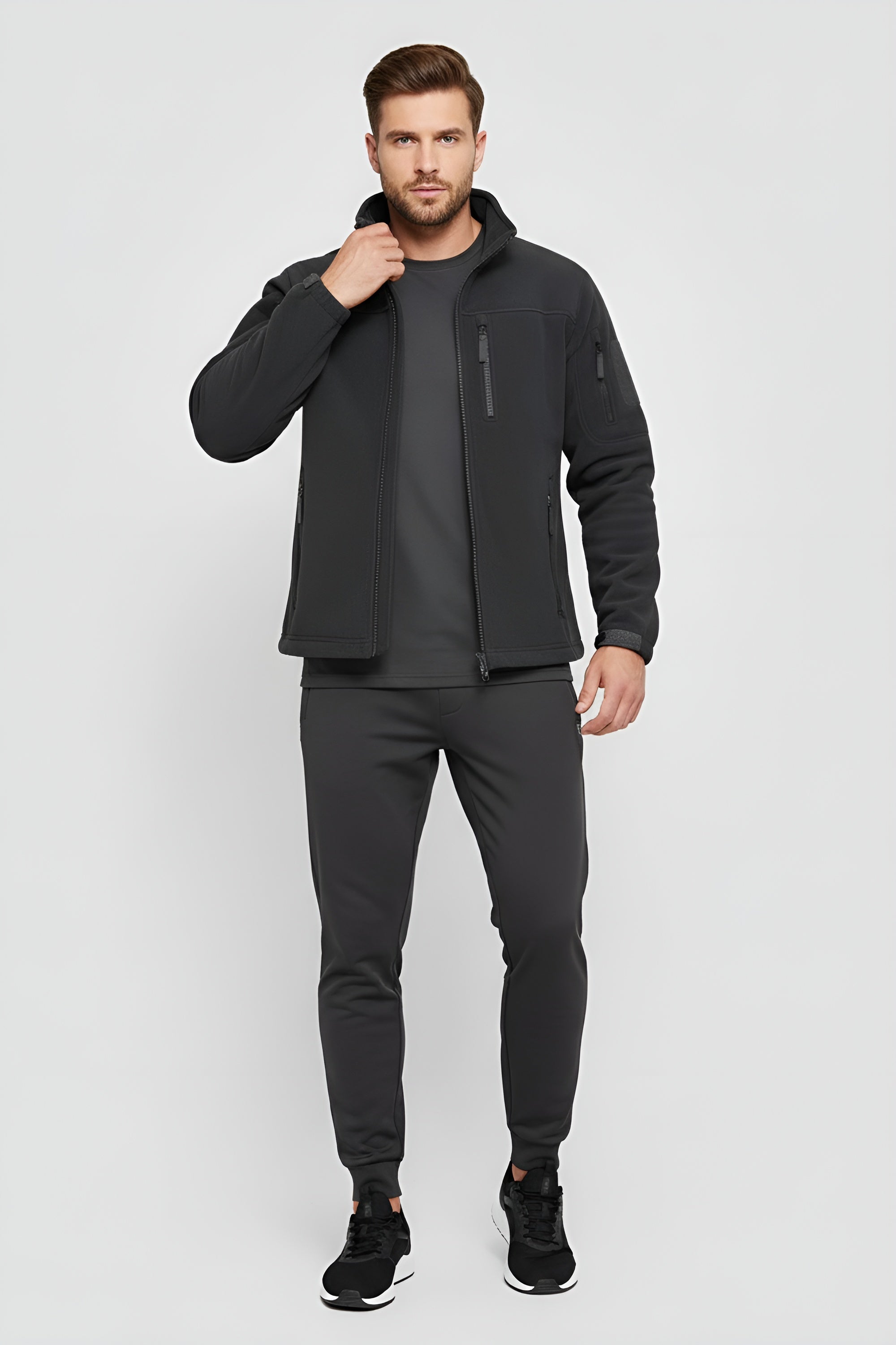 Performance Men’s Fleece Jacket - Grey