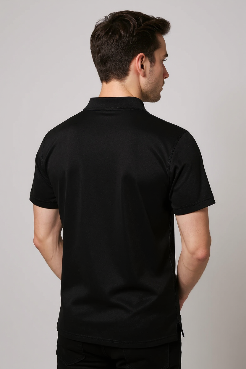 Performance Polo Shirt for Men - Black