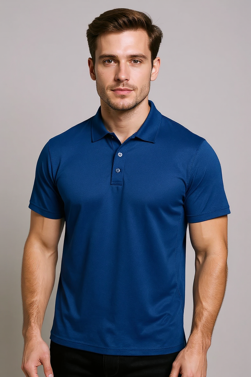 Performance Polo Shirt for Men - Blue