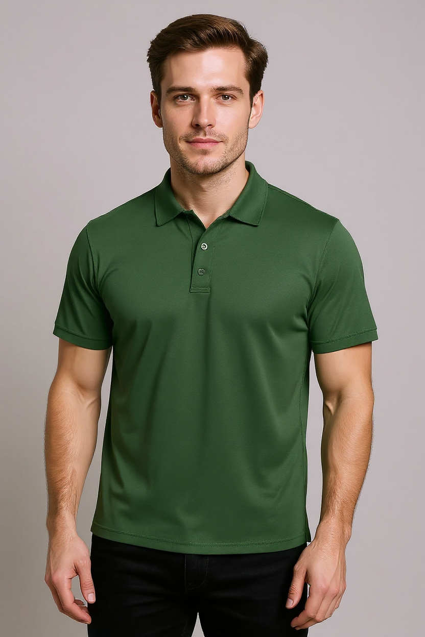 Performance Polo Shirt for Men - Green