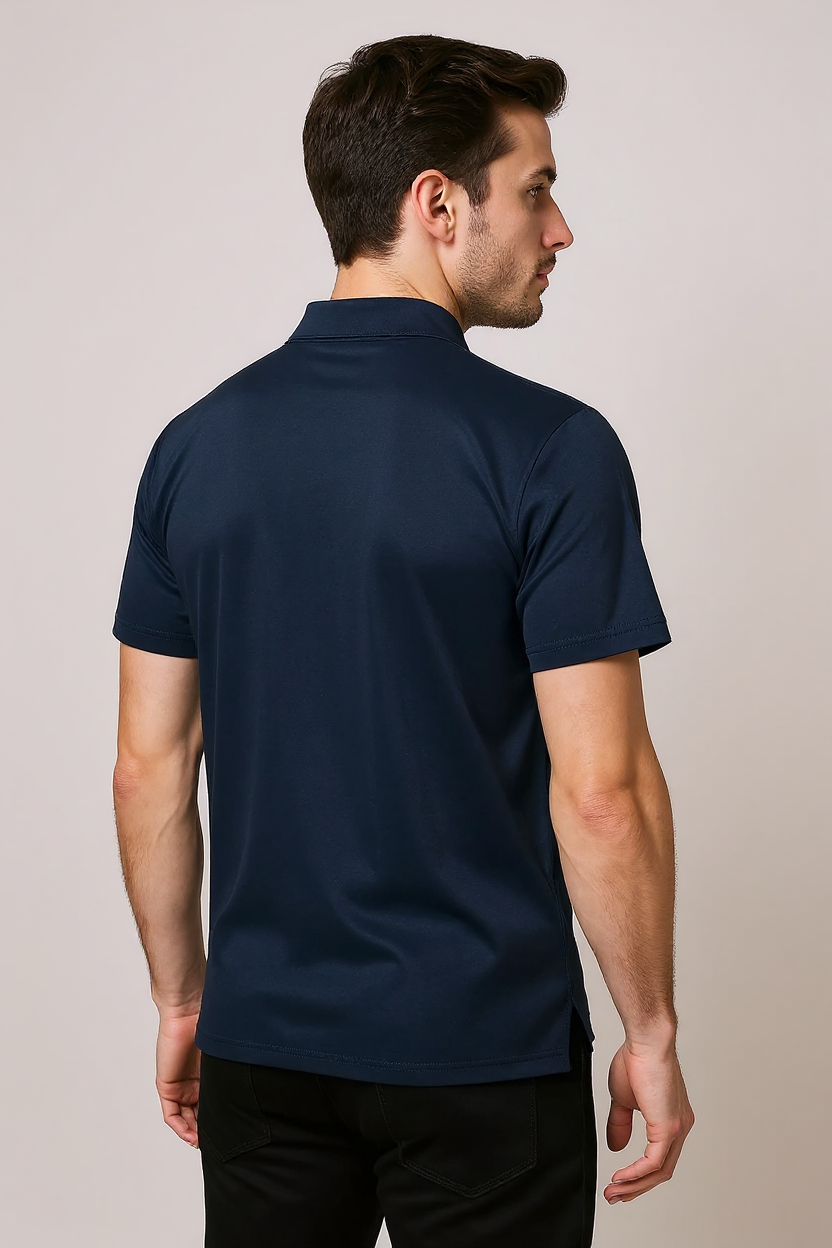Performance Polo Shirt for Men - Navy