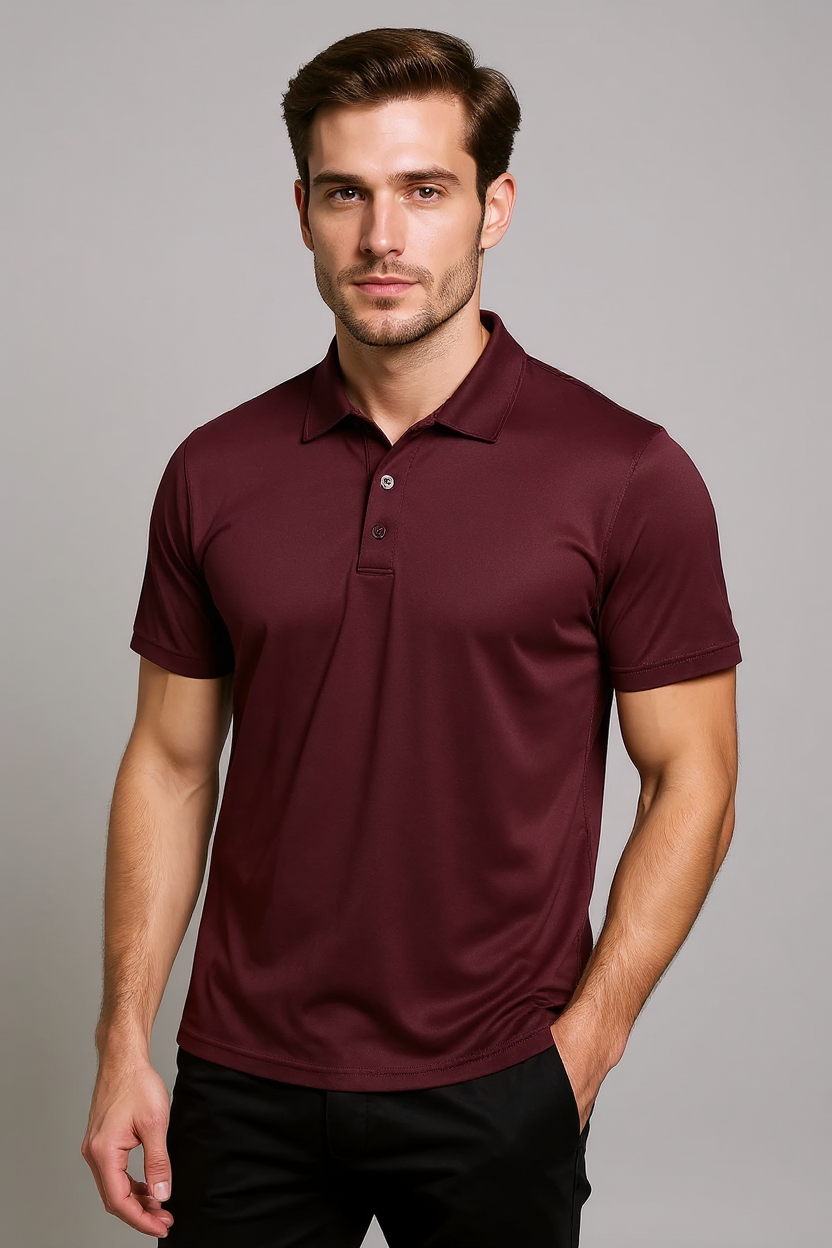 Performance Polo Shirt for Men - Red