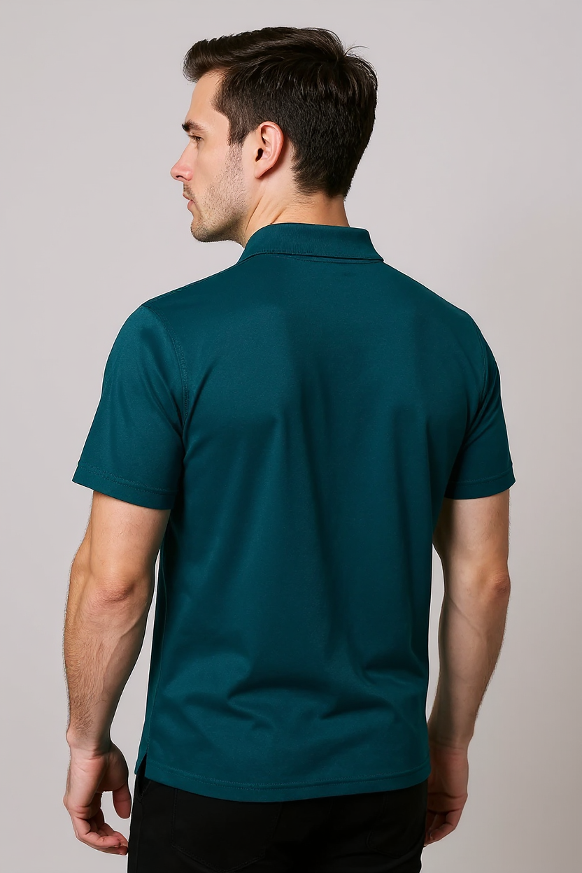 Performance Polo Shirt for Men - Teal