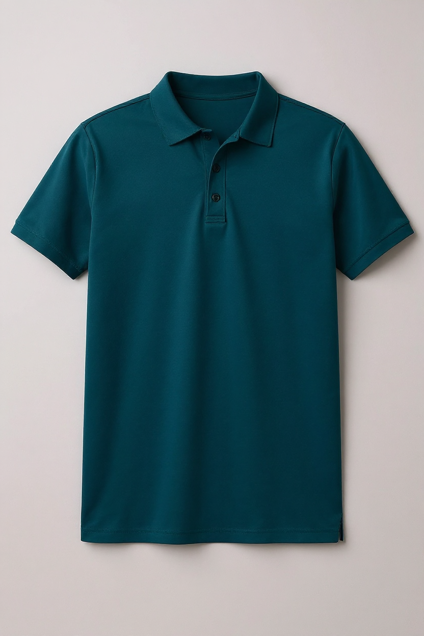 Performance Polo Shirt for Men - Teal