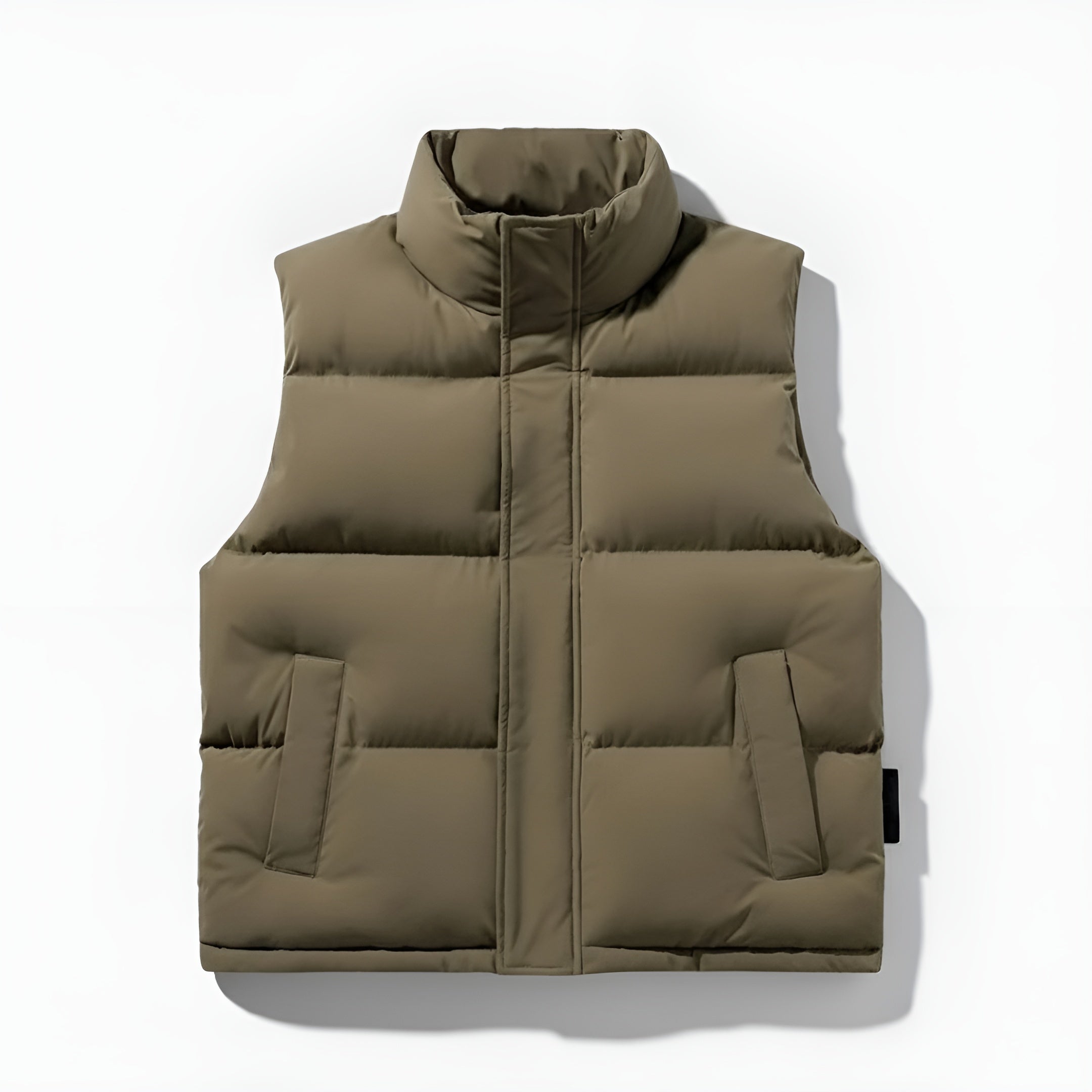Puffer Gilet for Men - Khaki