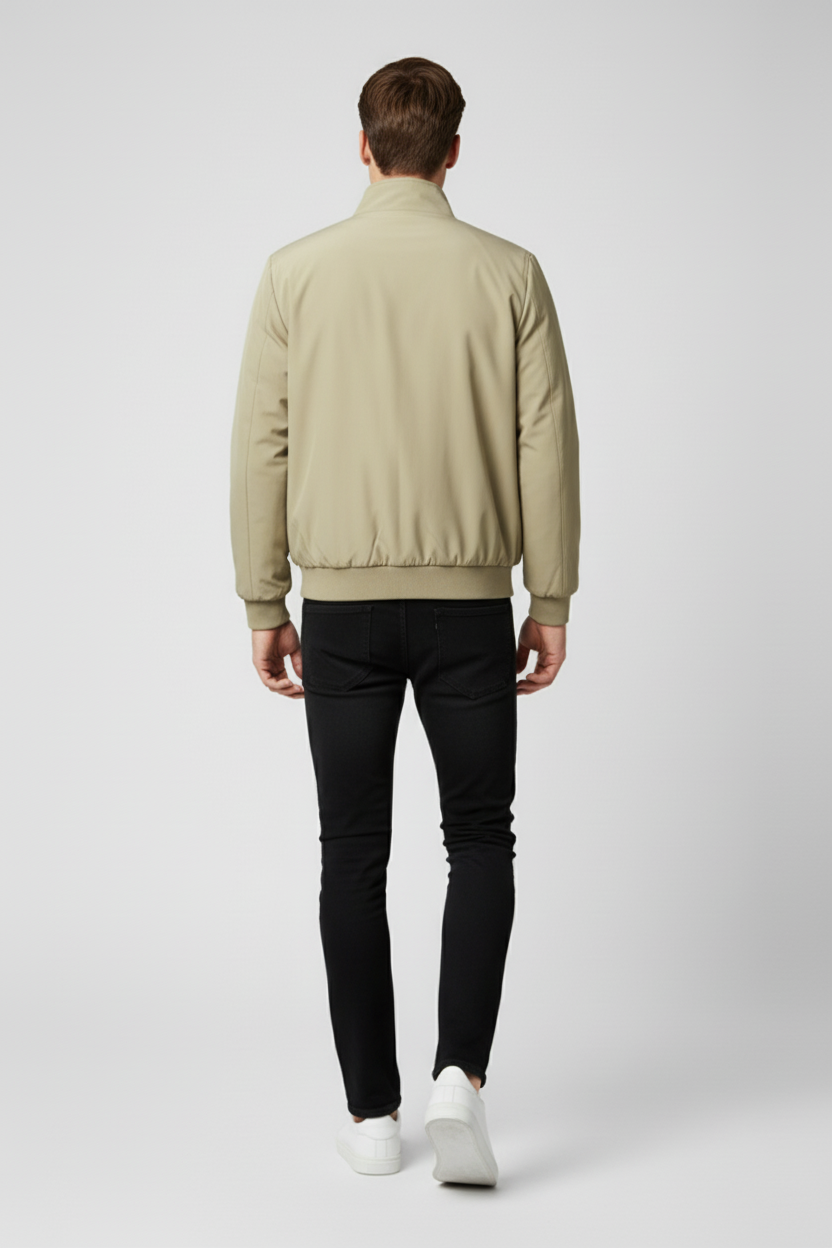 Refined Men’s Fleece Jacket - Beige