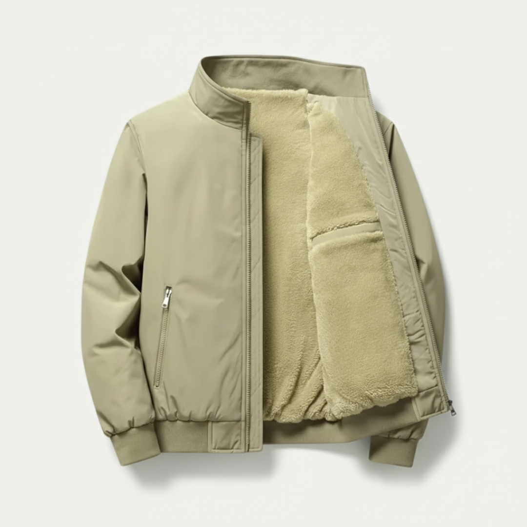 Refined Men’s Fleece Jacket - Beige