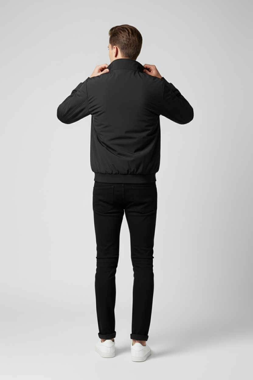 Refined Men’s Fleece Jacket - Black