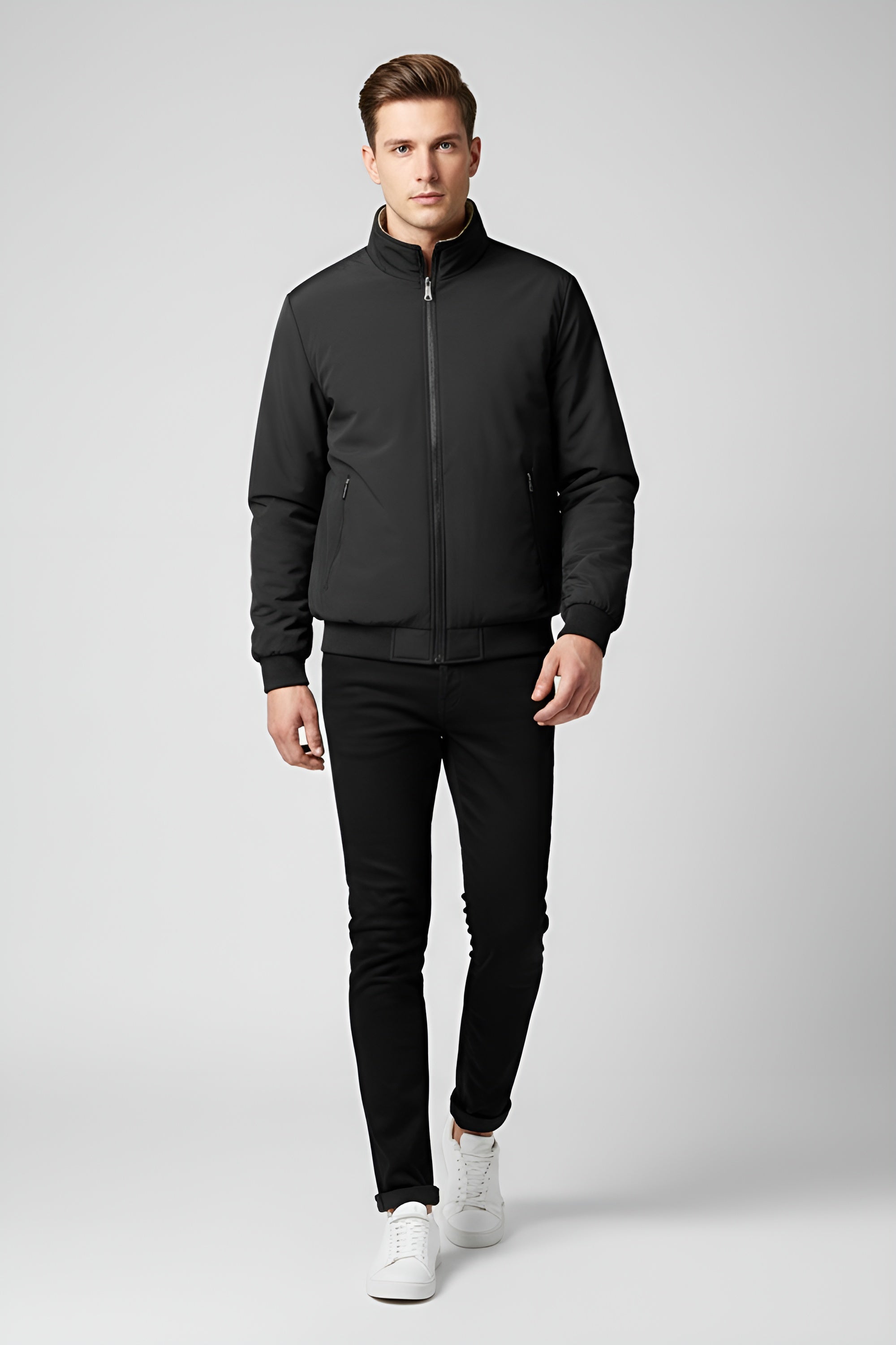 Refined Men’s Fleece Jacket - Black