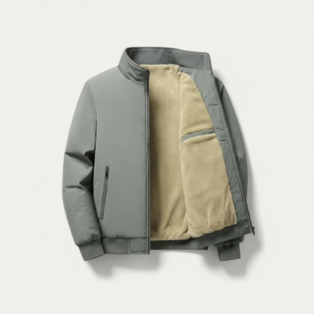 Refined Men’s Fleece Jacket - Grey