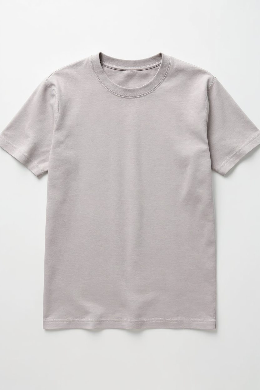 Relaxed Crew Neck T-Shirt for Men - Grey