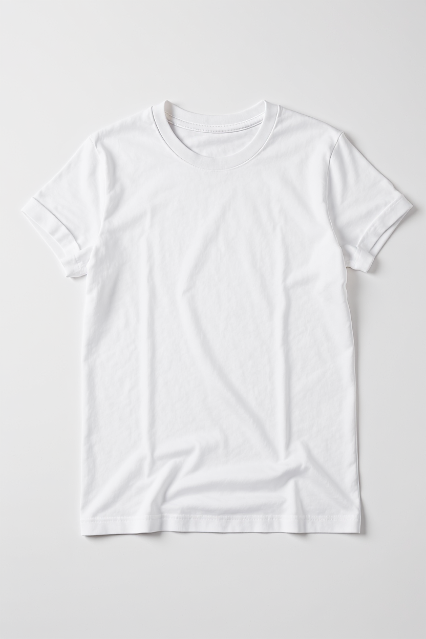 Relaxed Crew Neck T-Shirt for Men - White
