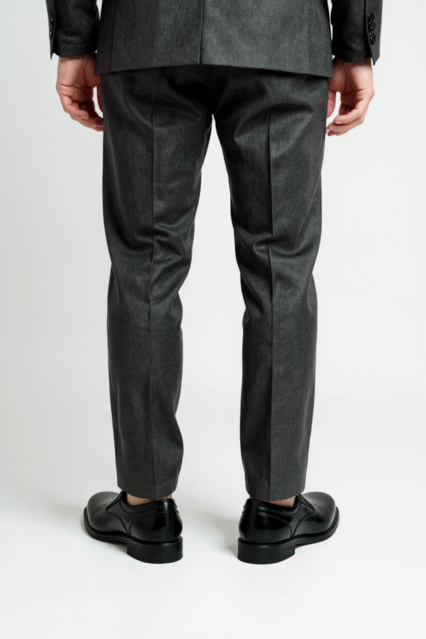 Slip-On Leather Formal Shoes for Men - Black