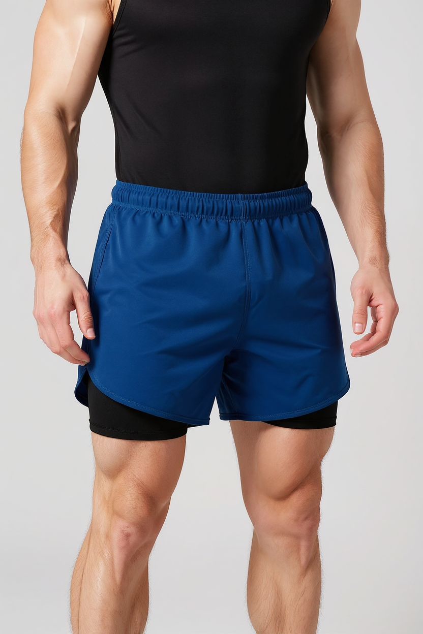 Streamlined Running Bottoms for Men - Blue