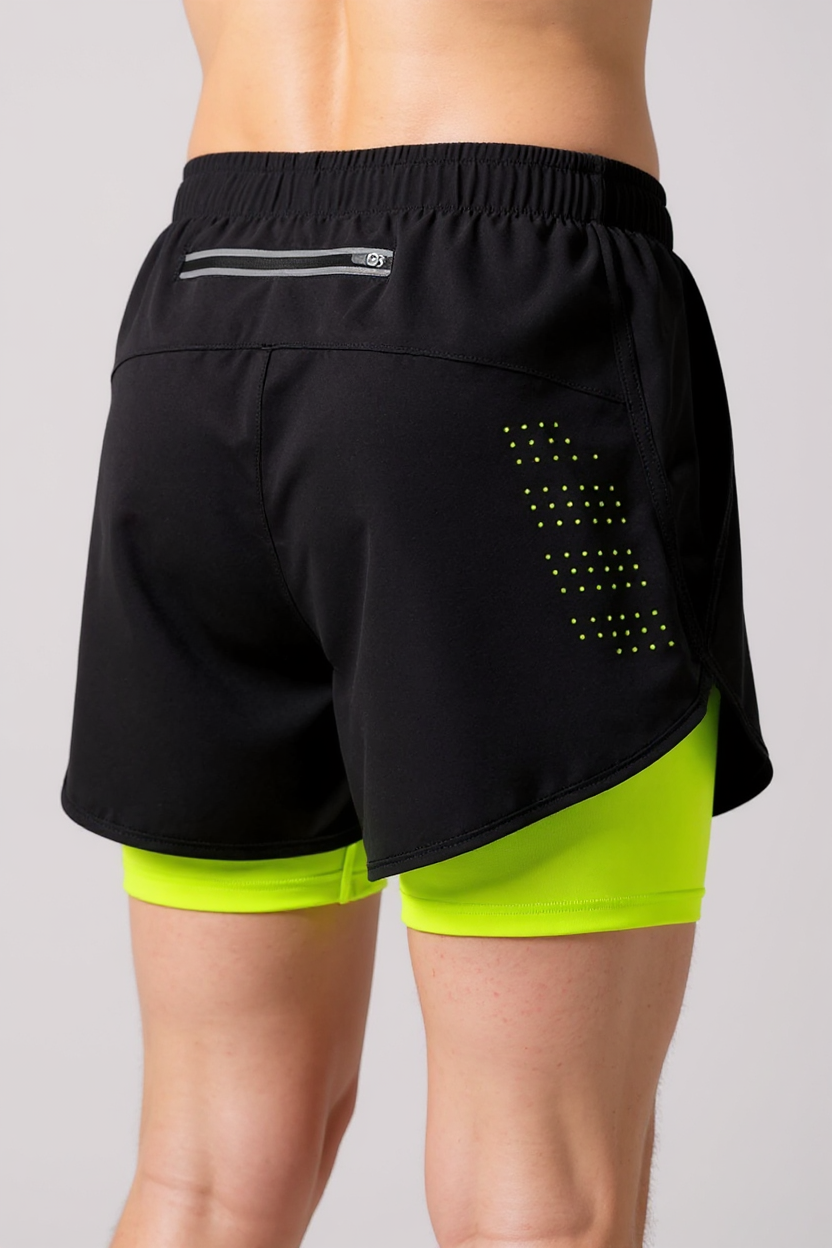 Streamlined Running Bottoms for Men - Green