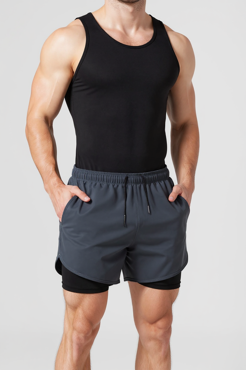 Streamlined Running Bottoms for Men - Grey