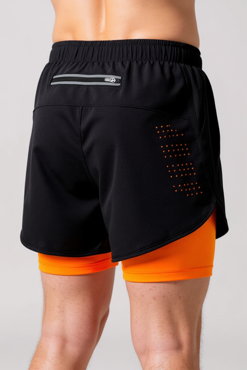 Streamlined Running Bottoms for Men - Orange
