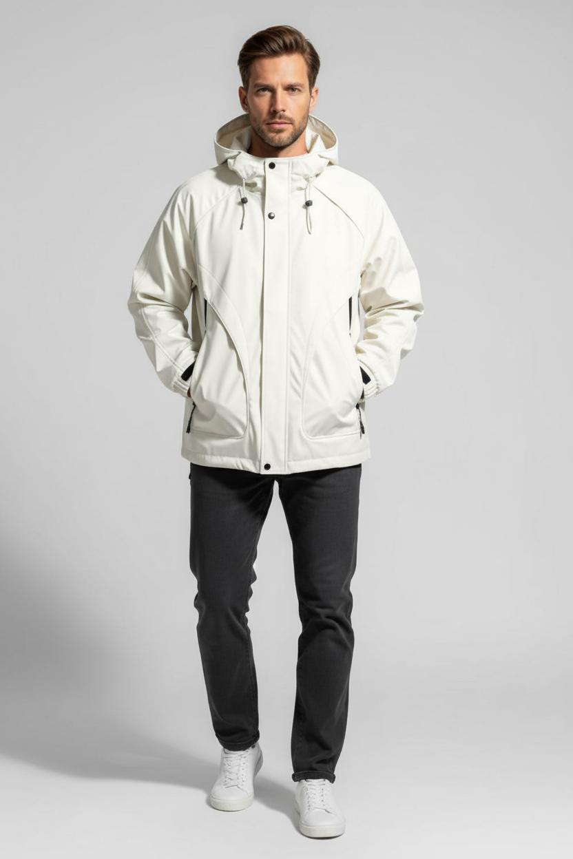 Urban Men’s Rain Coat - White