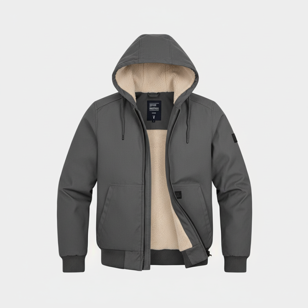 Essential Men’s Bomber Jacket - Grey