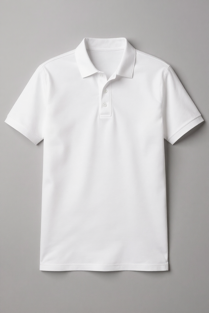 Performance Polo Shirt for Men - White
